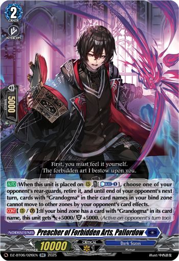 DZ-BT06/026EN Preacher of Forbidden Arts, Pallordow RR