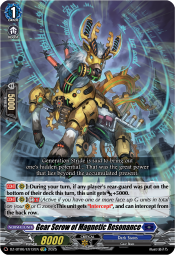 DZ-BT06/EX12EN Gear Serow of Magnetic Resonance EXC