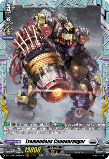 DZ-BT06/FR25EN Tremendous Cannonranger FR