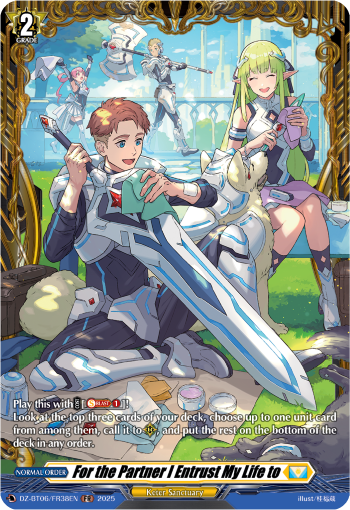 DZ-BT06/FR38EN For the Partner I Entrust My Life to FR