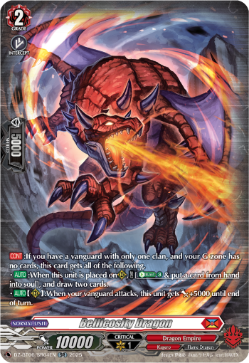 DZ-BT06/SR04EN Bellicosity Dragon SR