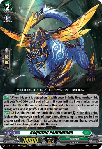 DZ-BT07/014EN Acquired Pantheraad RRR