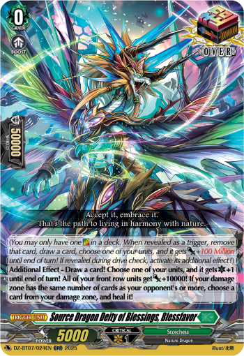DZ-BT07/024EN Source Dragon Deity of Blessings, Blessfavor ORR