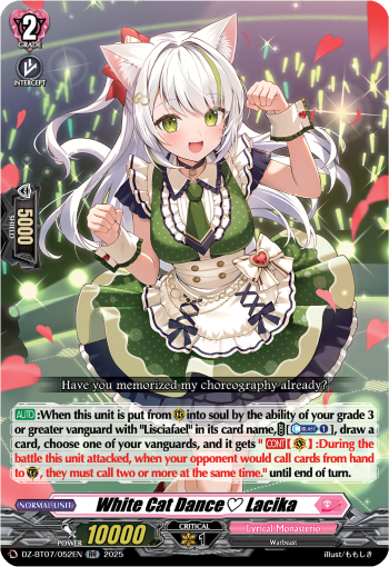 DZ-BT07/052EN White Cat Dance♡ Lacika RR