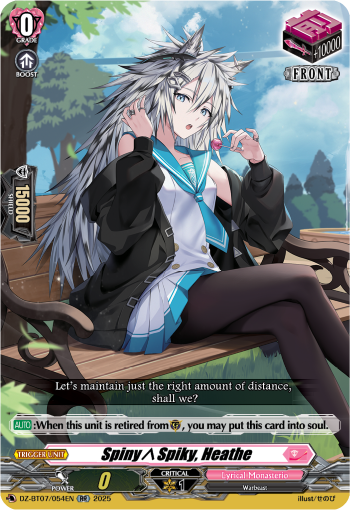 DZ-BT07/054EN Spiny∧Spiky, Heathe RR