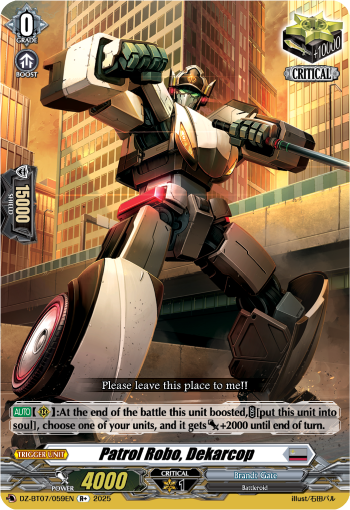DZ-BT07/059EN Patrol Robo, Dekarcop R+