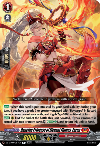 DZ-BT07/067EN Dancing Princess of Elegant Flames, Faren R