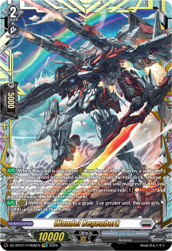 DZ-BT07/FFR08EN Wandel Regenbork FFR