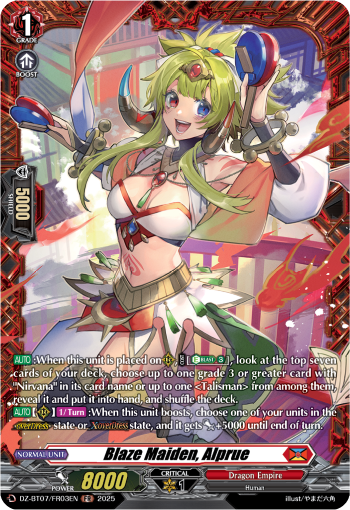 DZ-BT07/FR03EN Blaze Maiden, Alprue FR
