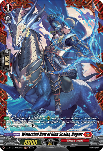 DZ-BT07/FR06EN Waterclad Bow of Blue Scales, Bogart FR