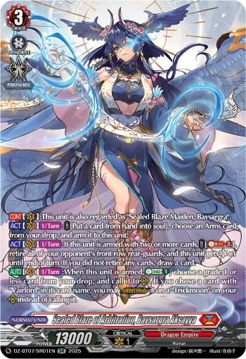 DZ-BT07/SR01EN Sealed Blaze of Arbitration, Bavsargra Aksayya SR