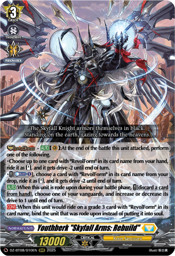 DZ-BT08/010EN Youthberk "Skyfall Arms: Rebuild" RRR DZBT08