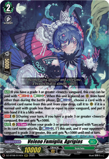 DZ-BT08/014EN Veleno Famiglia, Agrigias RRR DZBT08