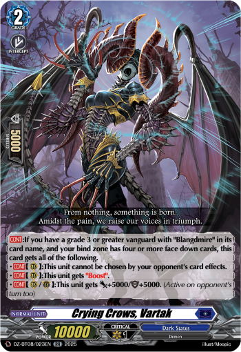 DZ-BT08/023EN Crying Crows, Vartak RR DZBT08