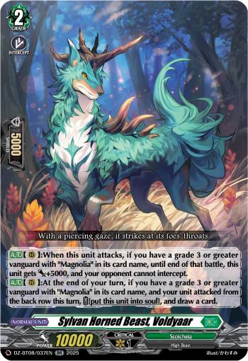 DZ-BT08/037EN Sylvan Horned Beast, Voldyaar RR DZBT08