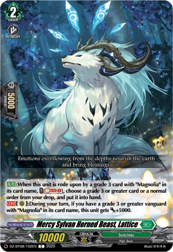DZ-BT08/102EN Mercy Sylvan Horned Beast, Lattice C DZBT08