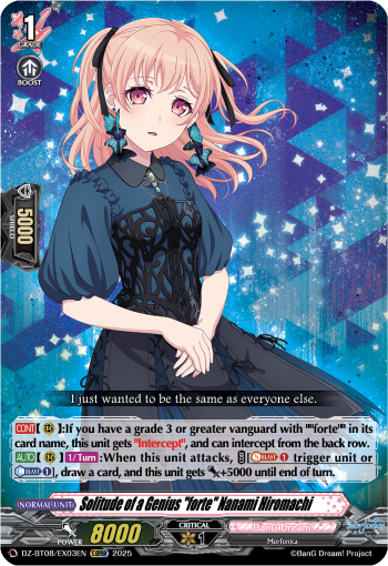 DZ-BT08/EX03EN Solitude of a Genius "forte" Nanami Hiromachi EXRRR DZBT08