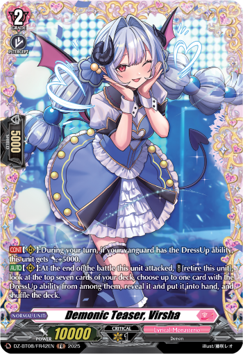 DZ-BT08/FR42EN Demonic Teaser, Virsha FR DZBT08