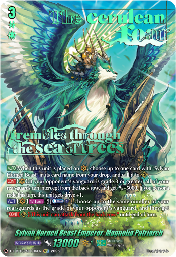 DZ-BT08/SEC06EN Sylvan Horned Beast Emperor, Magnolia Patriarch SEC DZBT08