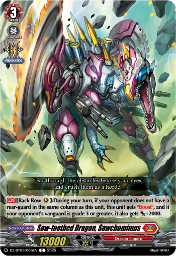 DZ-BT09/066EN Saw-toothed Dragon, Sawchomimus C DZBT09