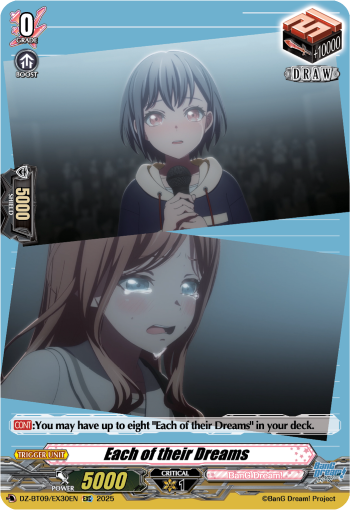 DZ-BT09/EX30EN Each of their Dreams EXC DZBT09