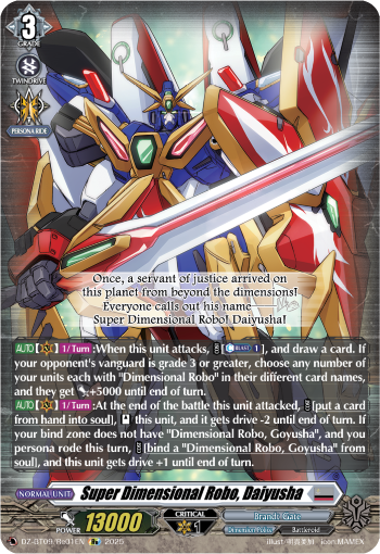 DZ-BT09/Re01EN Super Dimensional Robo, Daiyusha Re DZBT09