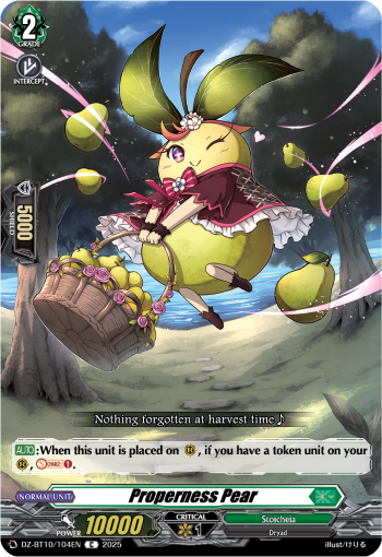 DZ-BT10/104EN Properness Pear C DZBT10