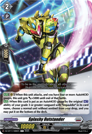 DZ-BT11/088EN Splashy Outstander C DZBT11
