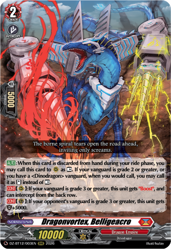 DZ-BT12/003EN Dragonvortex, Belligeacro RRR DZBT12