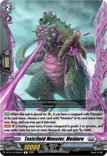 DZ-BT12/052EN Toxicfluid Monster, Meldoro R DZBT12