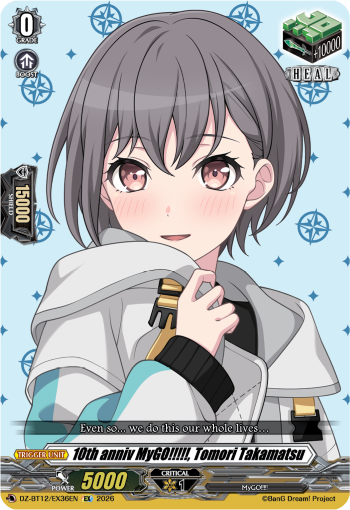 DZ-BT12/EX36EN 10th anniv MyGO!!!!!, Tomori Takamatsu EX DZBT12