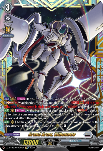 DZ-BT12/FFR08EN Grand Arms, Silhouette FFR DZBT12