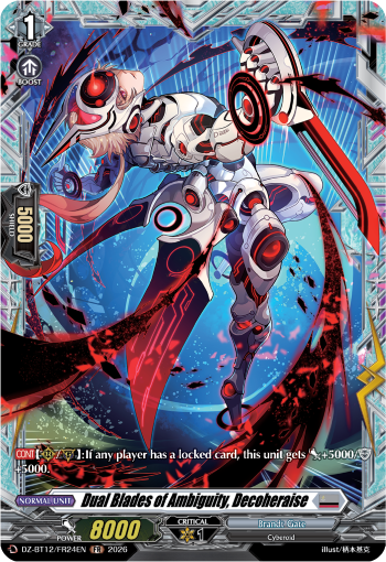 DZ-BT12/FR24EN Dual Blades of Ambiguity, Decoheraise FR DZBT12