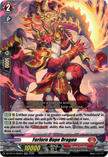 DZ-BT14/024EN Forlorn Hope Dragon RR DZBT14