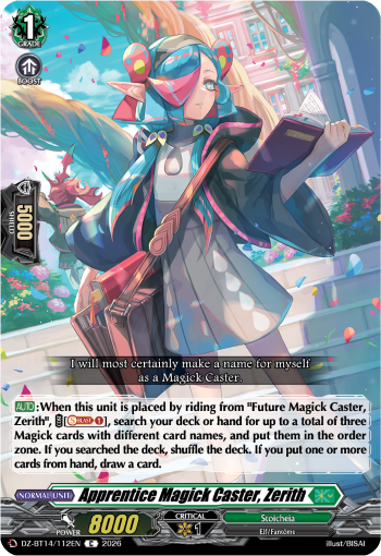 DZ-BT14/112EN Apprentice Magick Caster, Zerith C DZBT14