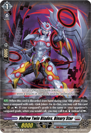 DZ-BT15/082EN Hollow Twin Blades, Binary Star C DZBT15