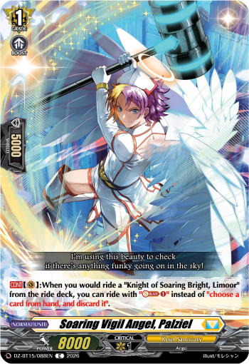 DZ-BT15/088EN Soaring Vigil Angel, Palziel C DZBT15