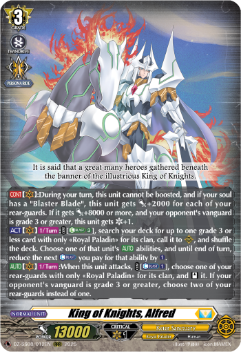 DZ-SS11/012EN King of Knights, Alfred DZSS11