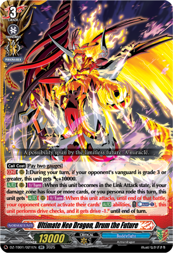 DZ-TB01/021EN Ultimate Neo Dragon, Drum the Future RR DZTB01