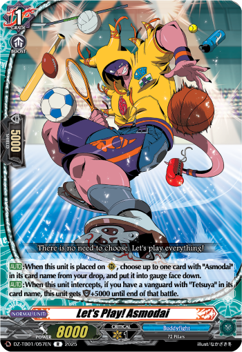 DZ-TB01/057EN Let's Play! Asmodai R DZTB01