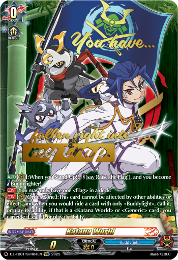 DZ-TB01/SFR04EN Katana World SFR DZTB01