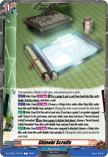 DZ-TB01/T01EN Shinobi Scrolls T DZTB01
