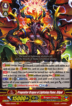V-SS01/002EN Progenitor Dragon of Lightning Flame, Gilgal GR