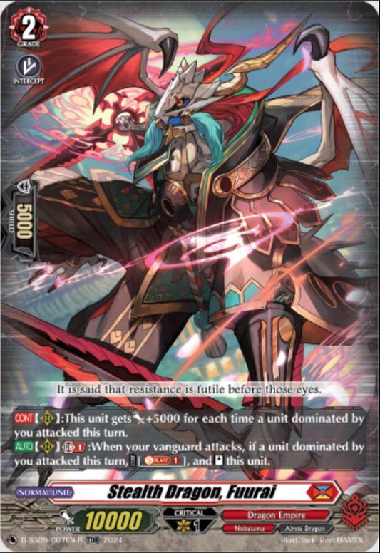 D-SS09/007EN-R Stealth Dragon, Fuurai (Foil) TDR Dseries