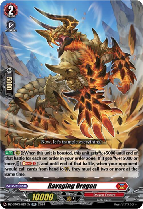 DZ-BT03/021EN Ravaging Dragon RR DZBT03