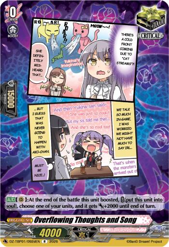 DZ-TBP01/092dEN Overflowing Thoughts and Song R DZTBP01