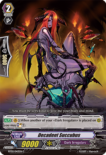 BT03/043EN Decadent Succubus C