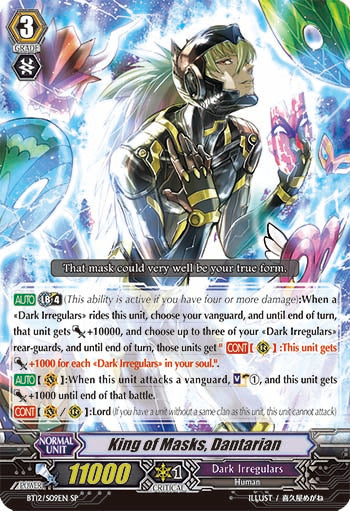 BT12/S09EN King of Masks, Dantarian SP