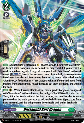 D-PR/1113EN Onslaught Surf Dragon PR Dseries