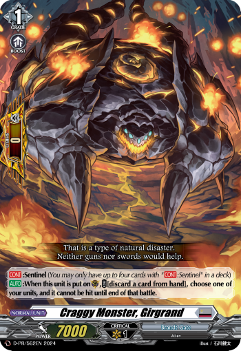 D-PR/562EN Craggy Monster, Girgrand PR